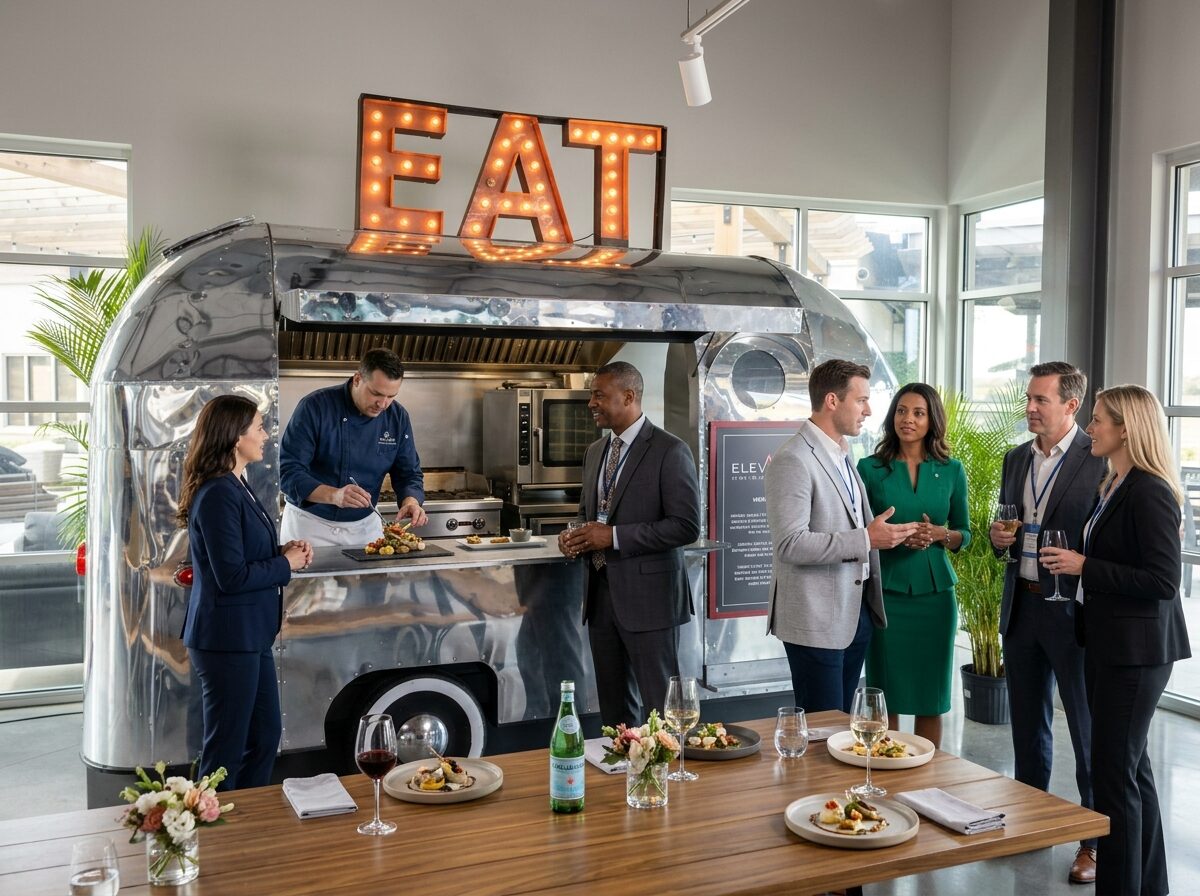 Immersive branded corporate event experience