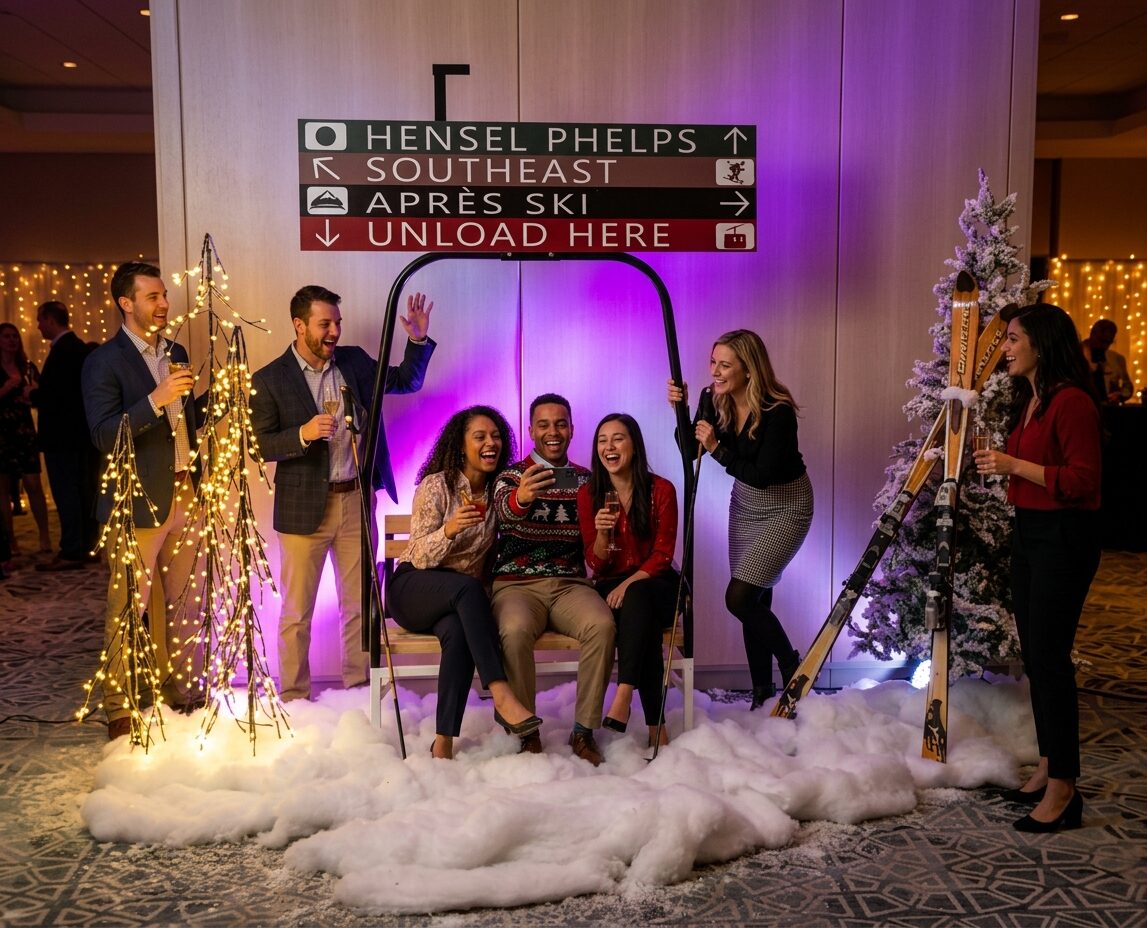 Seasonal statement experience with winter sleigh