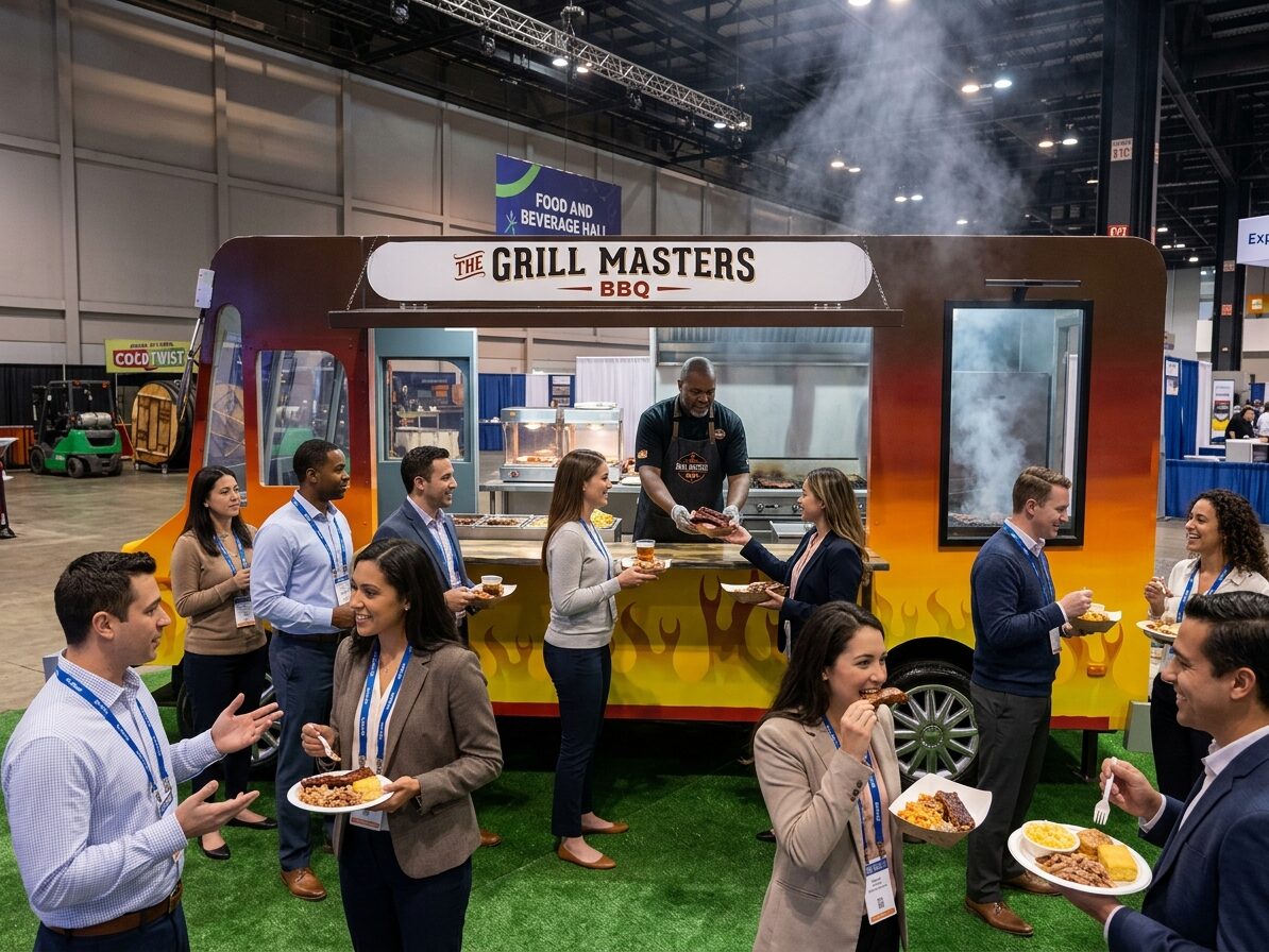 Custom-branded trade show activation