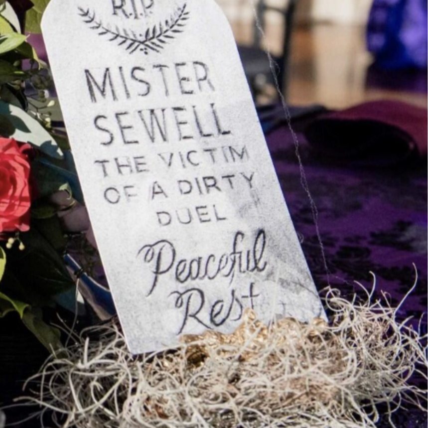 Themed table signs