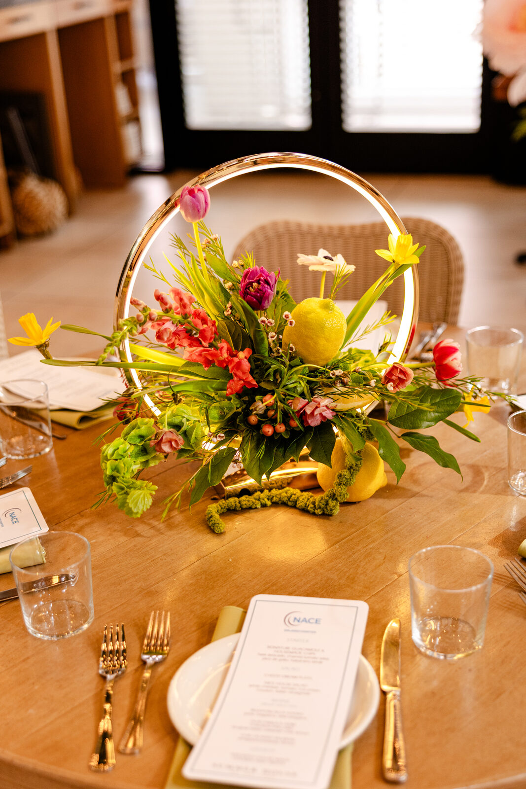 Statement floral centerpiece design