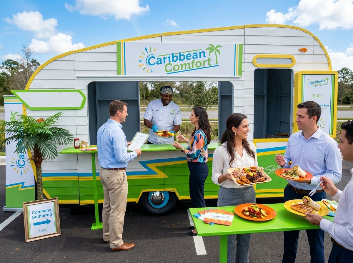 Gypsy Picnic Caribbean-themed food truck facade