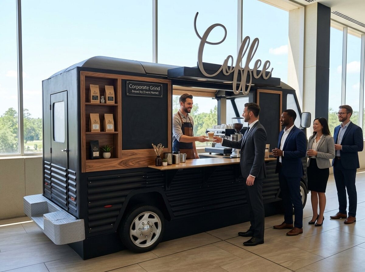 Vintage Vinny coffee food truck facade