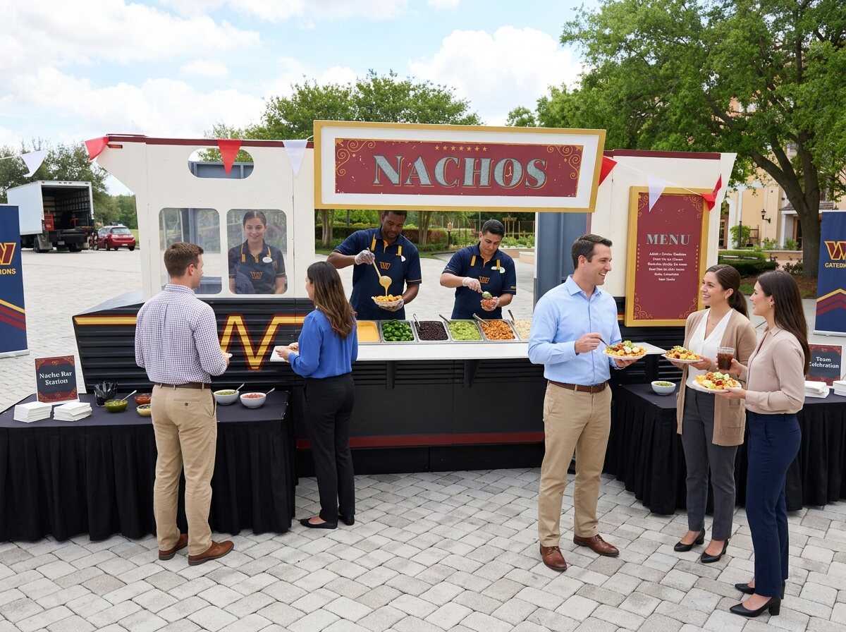 Yum Yacht nacho-bar food truck facade