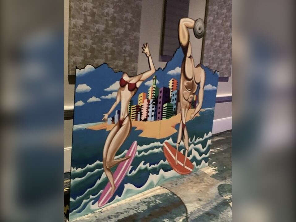 Beach bod cutout photo op
