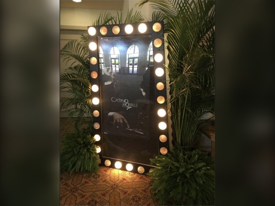 Chase light marquee movie poster frame