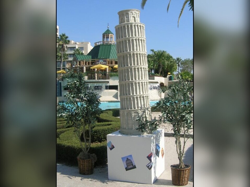 Leaning Tower of Pisa replica prop