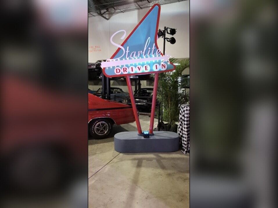 Starlite Drive-In retro monument sign