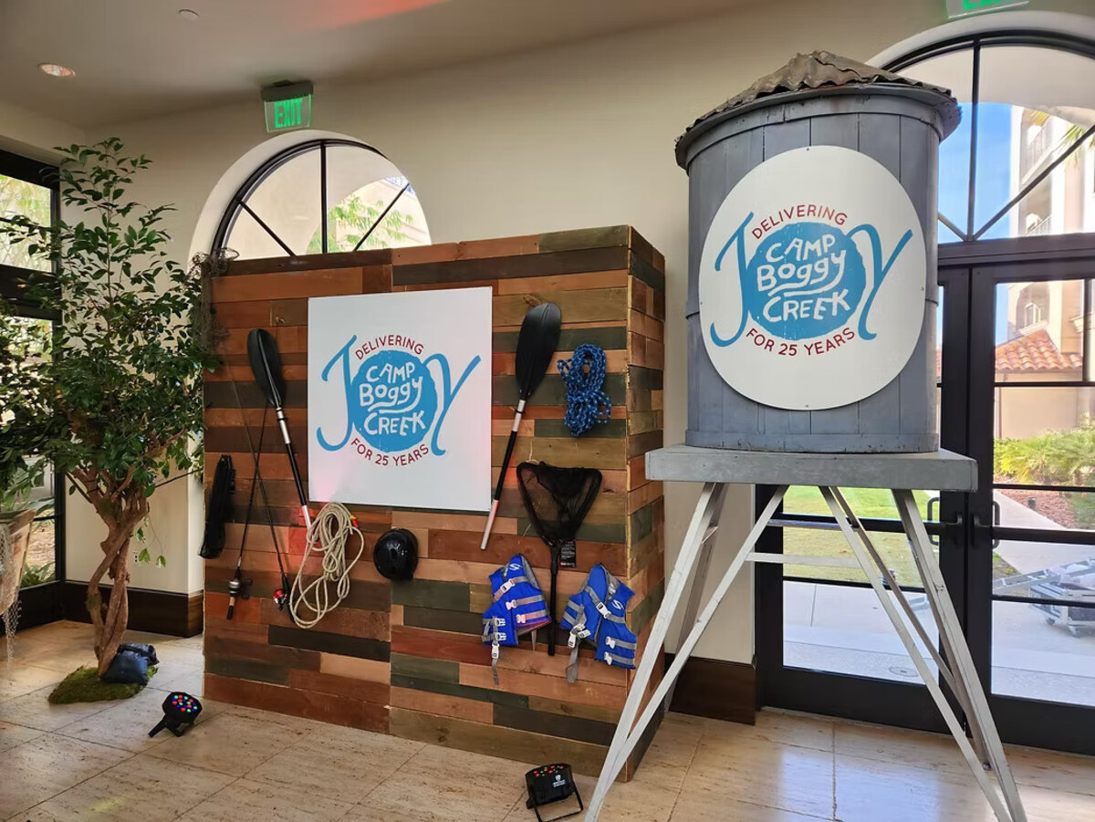 Custom-built vintage water tower prop