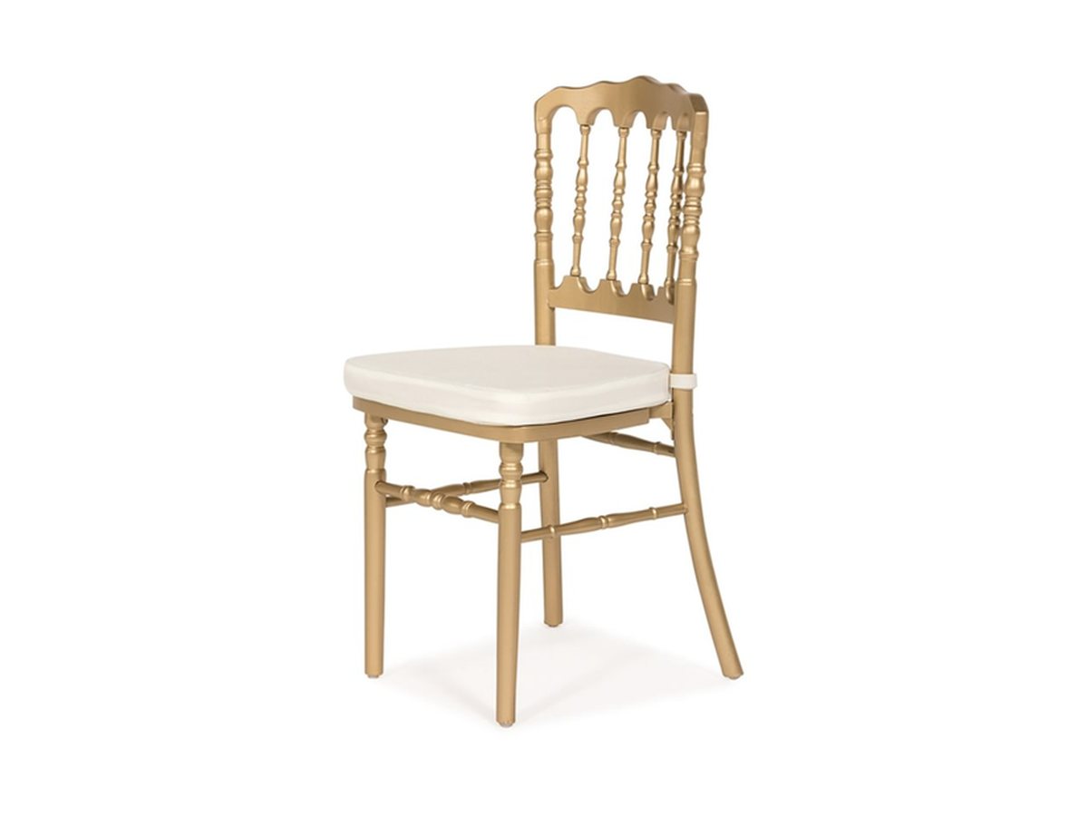 Gold Napoleon Chairs — dining chair rental
